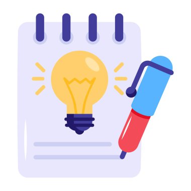 Fikir, eğitim, kalkınma, yaratıcılık, yönetim, ofis, vektör illüstrasyonu