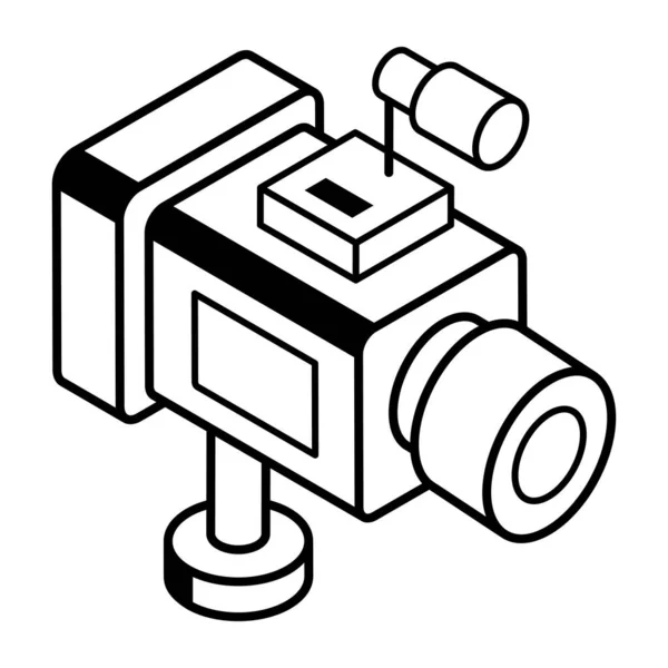 Векторная Иллюстрация Значка Камеры — стоковый вектор
