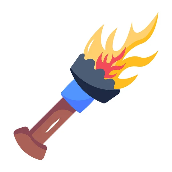 Torch Icon Vector Illustration — Stock Vector