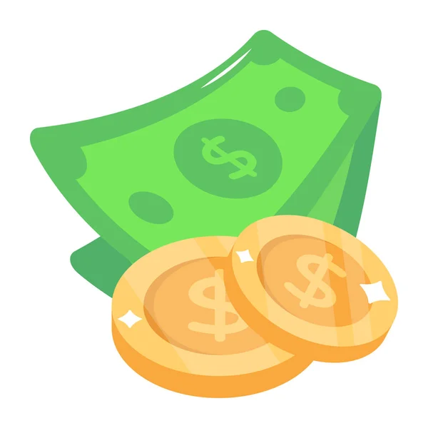 Geld Vektor Illustration Design — Stockvektor