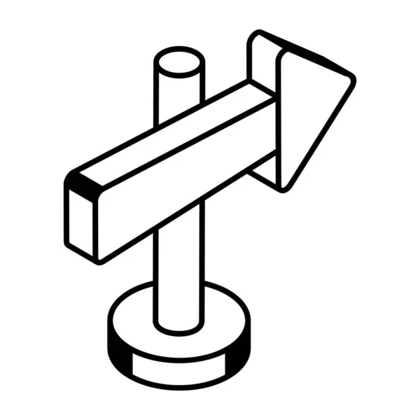 Ilustração Vetorial Uma Seta —  Vetores de Stock