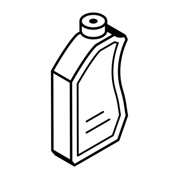 Vektorillustration Einer Plastikflasche — Stockvektor