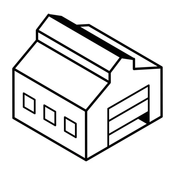 Huset Webb Ikon Enkel Illustration — Stock vektor