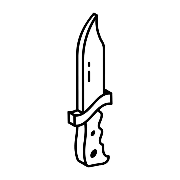 Значок Ножа Векторна Ілюстрація Простий Дизайн — стоковий вектор