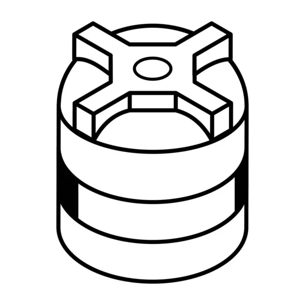Barrel Icon Vector Illustration Simple Design — Vettoriale Stock