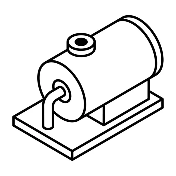 Ikona Koncepcji Przemysłowej Wektor Ilustracja Prosta Konstrukcja — Wektor stockowy