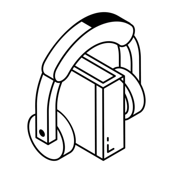 Διανυσματική Απεικόνιση Ακουστικών Κινουμένων Σχεδίων — Διανυσματικό Αρχείο