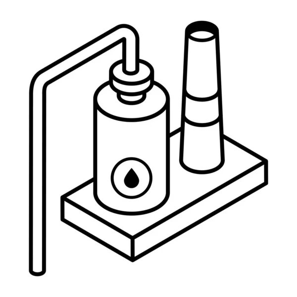 Ilustración Vectorial Del Icono Del Petróleo — Archivo Imágenes Vectoriales