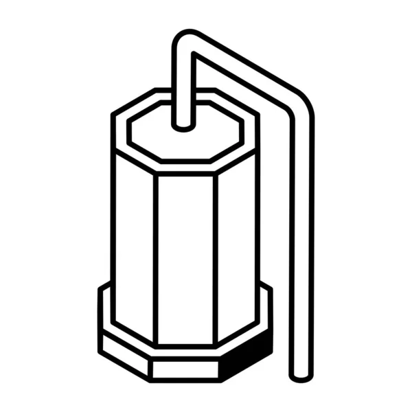 Значок Резервуара Води Векторна Ілюстрація Простий Дизайн — стоковий вектор