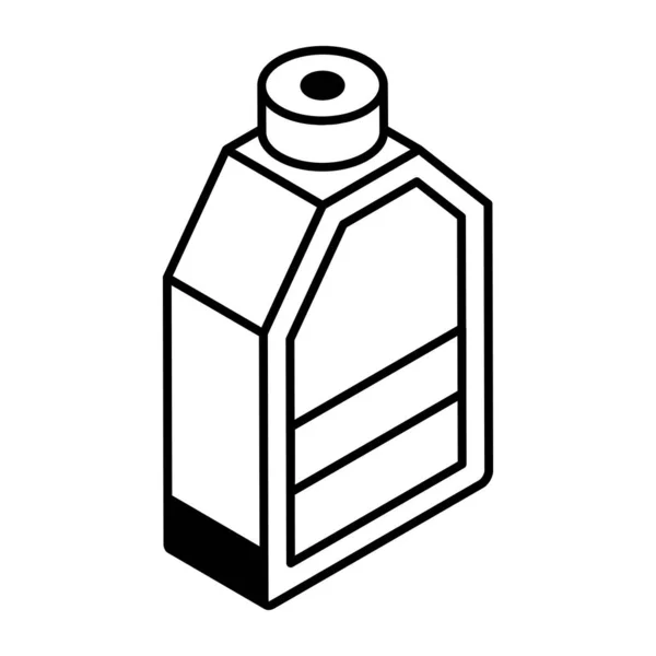 Vektor Illusztrációja Egy Üveg Víz Ikon — Stock Vector