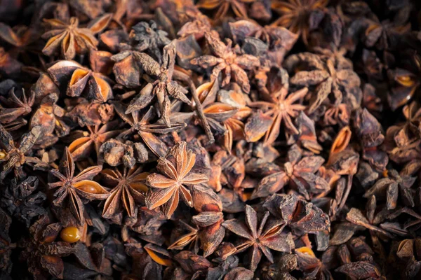 Star anise background texture allspice clove cookery Stock Photo