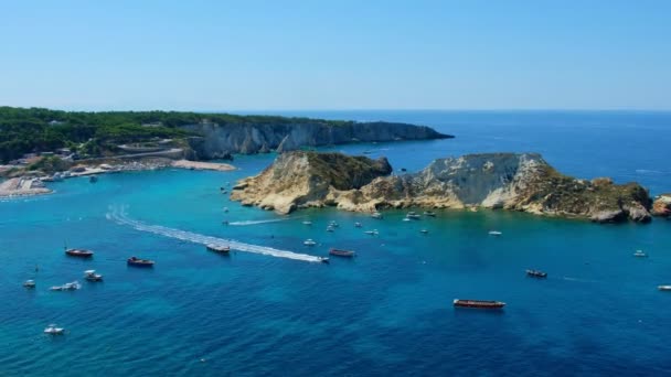 Wyspa Isole Tremiti San Domino Cretaccio Gargano Apulia Włochy — Wideo stockowe
