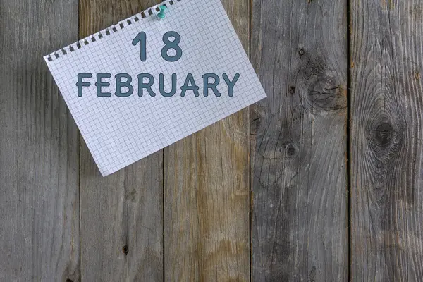 Calendar February Date Concept Day Year — Stock Photo, Image