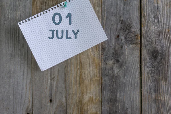 Calendar July Date Concept Day Year — Stock Photo, Image