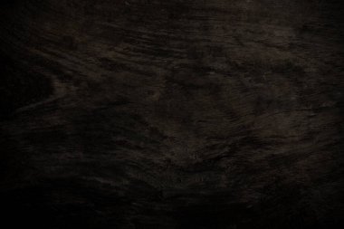 Eskimiş durumdaki koyu kahverengi ahşap. Arka plan tasarım dokusu ve kopyalama alanı için kullanılan doğal çatlak yüzey.