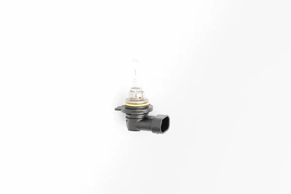 Car Headlight Bulb Halogen Type White Background Auto Parts Concept — Stok Foto