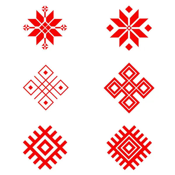 Belarusian Ethnic Ornament Seamless Pattern Vector Illustration Slavic Traditional Ornament — Stock Vector