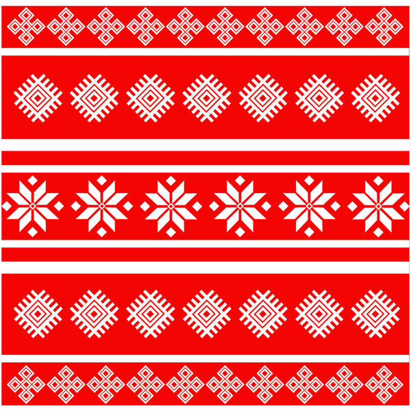 Belarusian ethnic ornament, seamless pattern. Vector illustration. Slavic traditional ornament pattern. Fire purity youth