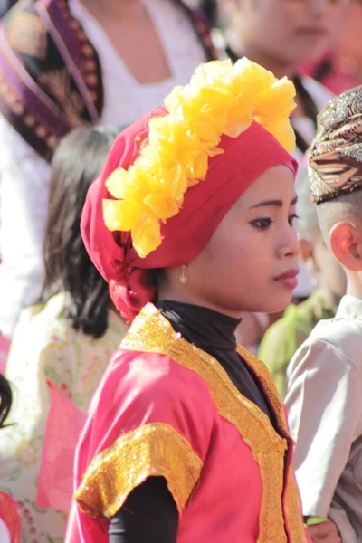 Labuan Bajo Indonésia Agosto 2019 Desfile Independência Que Contou Com — Fotografia de Stock