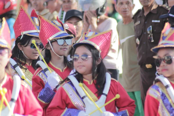 Labuan Bajo Індонезія Серпня 2019 Парад Незалежності Якому Були Присутні — стокове фото