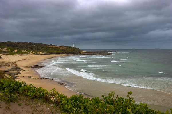Lighthouse Beach Norah Head Central Coast New South Wales Bouřlivý — Stock fotografie