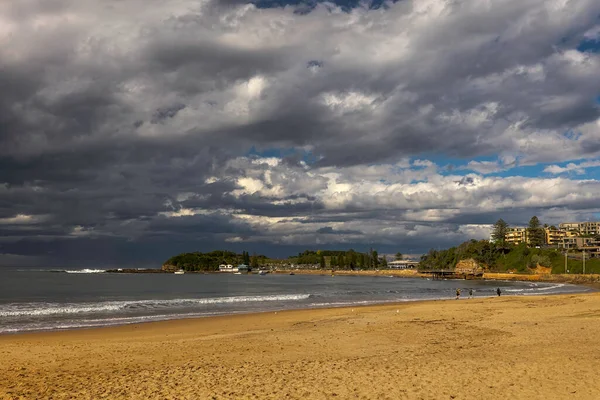 Stormy Clouds Gathering Terrigal Beach Looking Haven — Stock fotografie