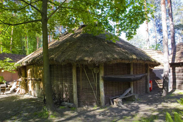 Traditionelles Ukrainisches Haus Dorf Buzova Oblast Kiew Ukraine — Stockfoto