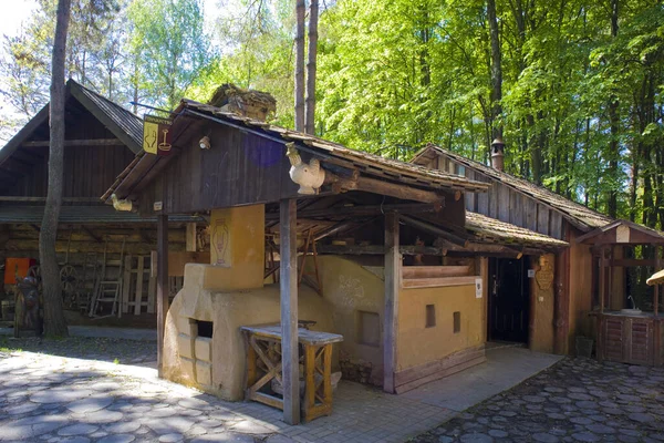 Casa Tradicional Ucraniana Aldeia Buzova Oblast Kiev Ucrânia — Fotografia de Stock