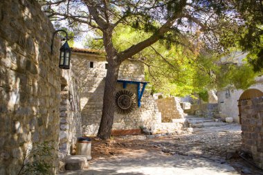 Karadağ 'ın Eski Bar kentindeki Eski Kale Harabeleri