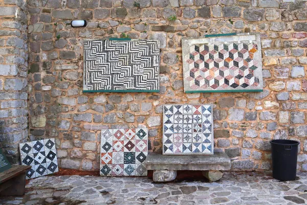 Mosaics Old Castle Old Bar Montenegro — стокове фото