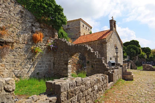 Kyrkan Nicholas Old Castle Old Bar Montenegro — Stockfoto