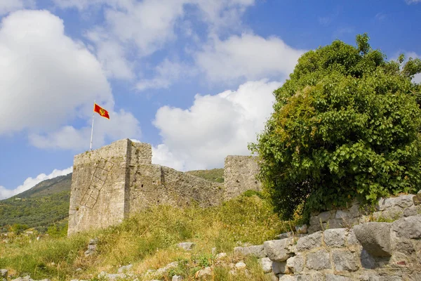 Ruins of old castle in Old Bar, Montenegro