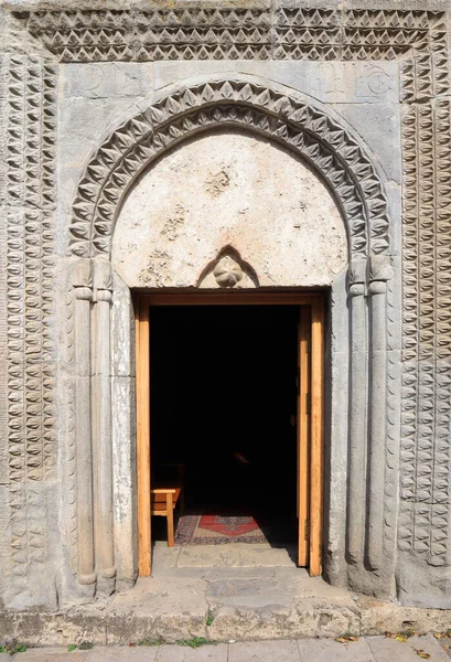 Porte Entrée Monastère Haghartsin Complexe Monastique Xiiie Siècle Haghartsin Arménie — Photo