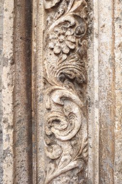 Karadağ 'ın Kotor kentindeki tarihi binaların mimari ayrıntıları