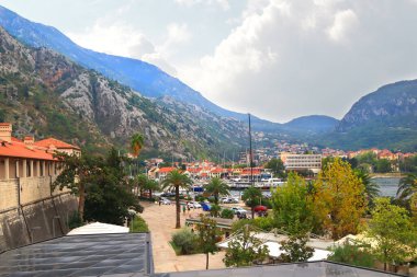 Karadağ 'ın Kotor Körfezi manzarası