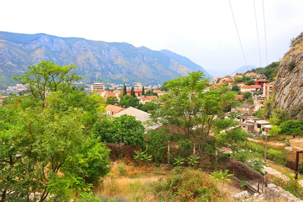 Vista Panorâmica Baía Kotor Montenegro — Fotografia de Stock