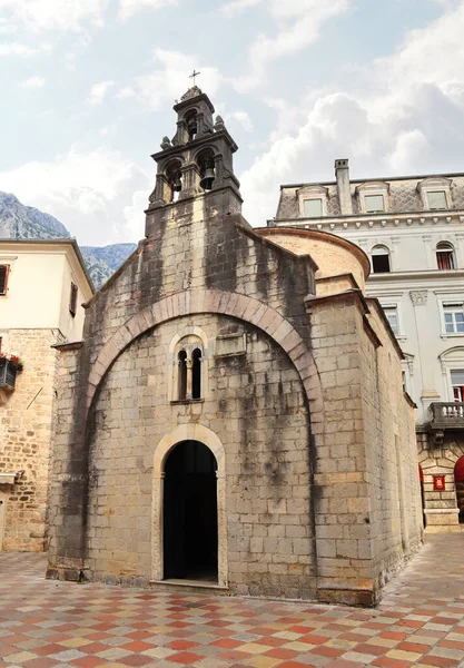 Lukaskirche Der Altstadt Von Kotor Montenegro — Stockfoto