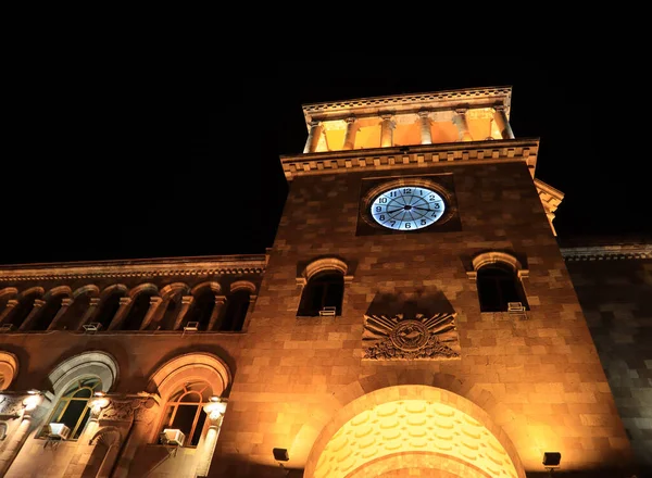 Архитектура Площади Республики Вечером Ереване Армения — стоковое фото