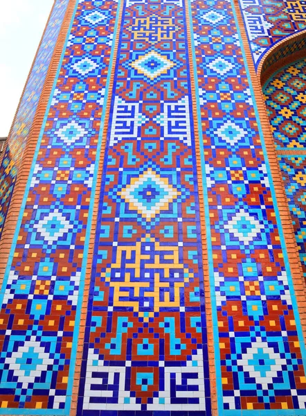 Bohatá Výzdoba Modré Mešity Jerevanu Arménie — Stock fotografie