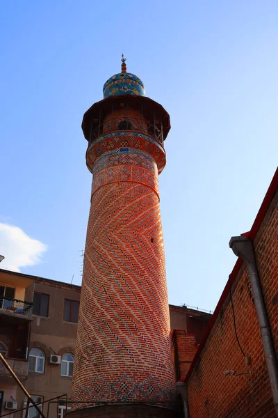 Minaret Blue Mosque Yerevan Armenia — стокове фото