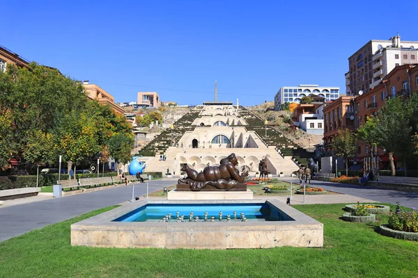 Jerevan Armenië Oktober 2021 Cascade Populaire Toeristische Locatie Yerevan Armenië — Stockfoto