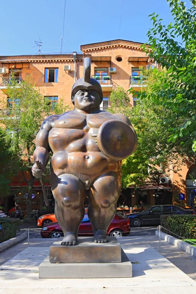 Jerewan Armenien Oktober 2021 Skulptur Eines Römischen Soldaten Auf Dem — Stockfoto