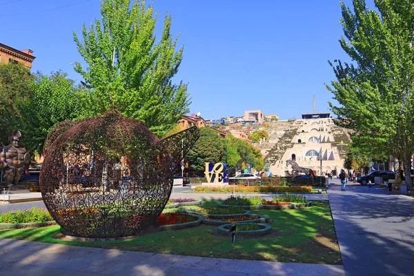 Cascada Popular Ubicación Turística Ereván Armenia —  Fotos de Stock