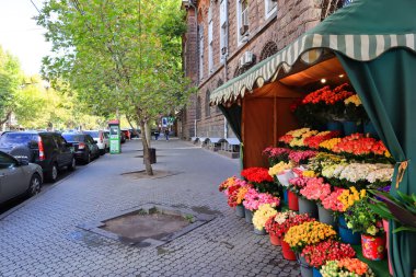 Erivan, Ermenistan - 15 Ekim 2021. Yerevan 'da sokak hayatı