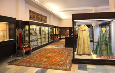 Echmiadzin (Vagharshapat), Ermenistan - 15 Ekim 2021. Vagharshapat 'taki Kutsal Etchmiadzin Hazinesi