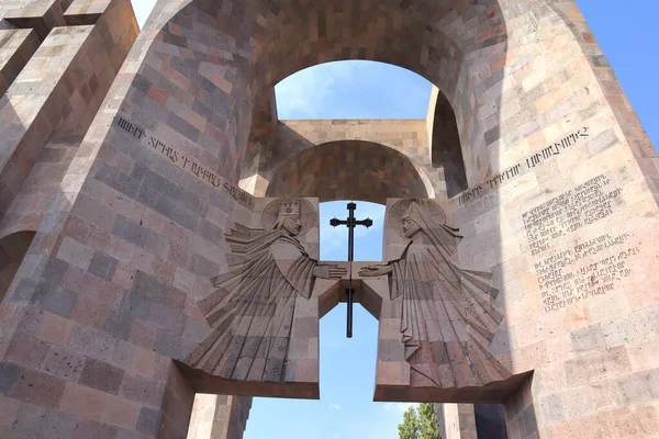 Altar Livre Vagharshapat Armênia — Fotografia de Stock