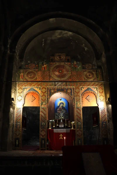 Интерьер Севанаванка Севанаванкский Монастырь Армении — стоковое фото