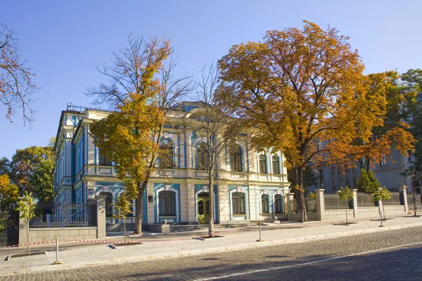 乌克兰基辅Institutskaya街上漂亮的豪宅 乌克兰内阁新闻俱乐部 — 图库照片