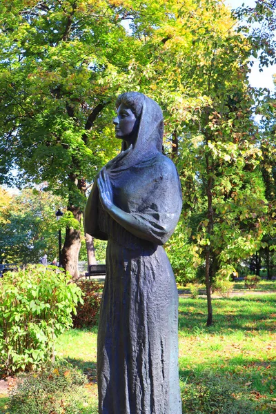 Památník Slavného Aktéra Marie Zankovetskaya Mariinskyi Parku Kyjevě Ukrajina — Stock fotografie