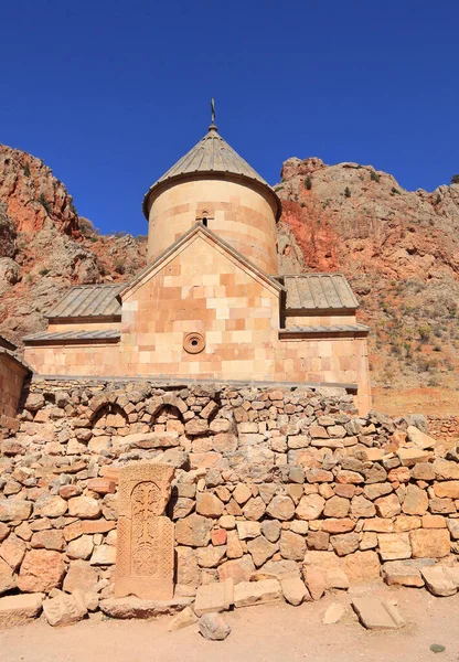 Монастир Нораванк Сонячний День Вірменії — стокове фото